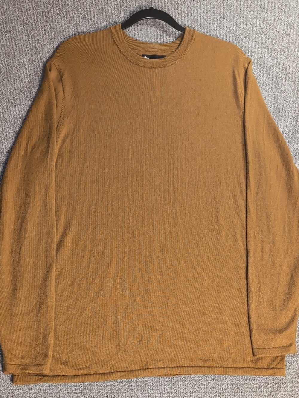 The Commons Brosnan 100% Merino Wool Crewneck Sweater Size XL in Bronze Brown